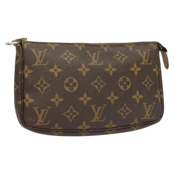 LOUIS VUITTON Monogram Pochette Accessoires Pouch M51980 LV Auth bs26501 - Picture 1 of 16